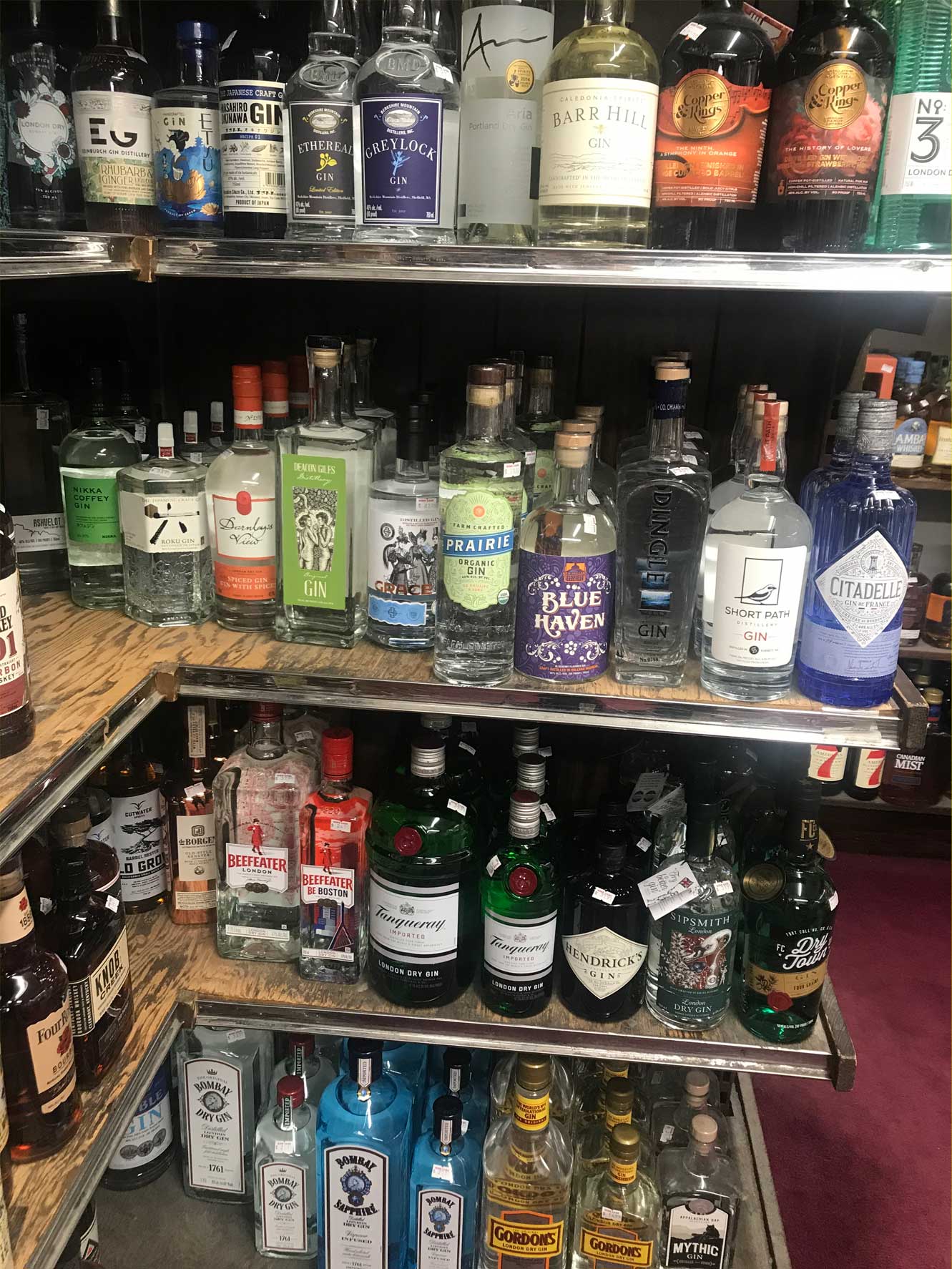 gin shelf