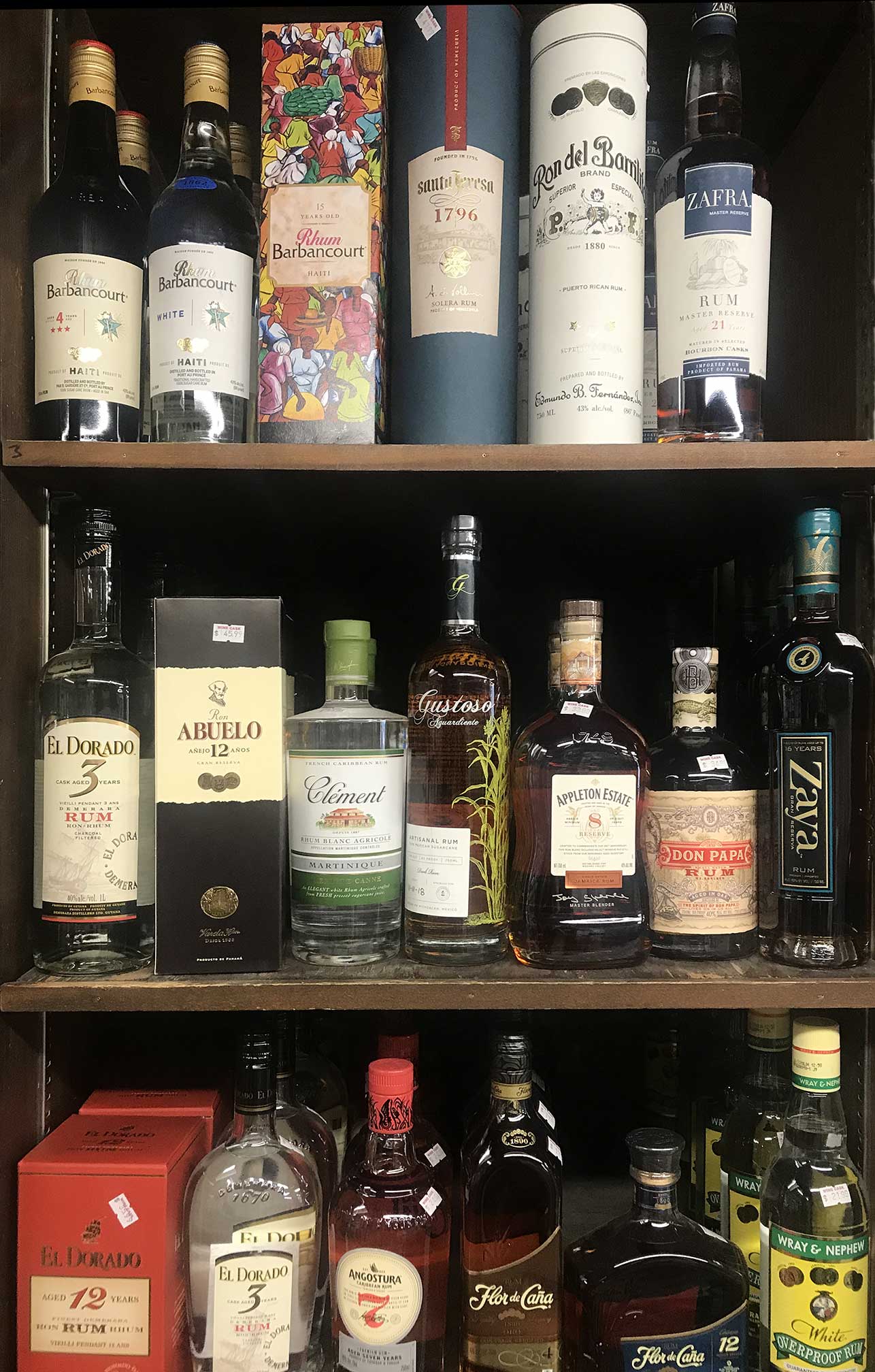 rum shelf one