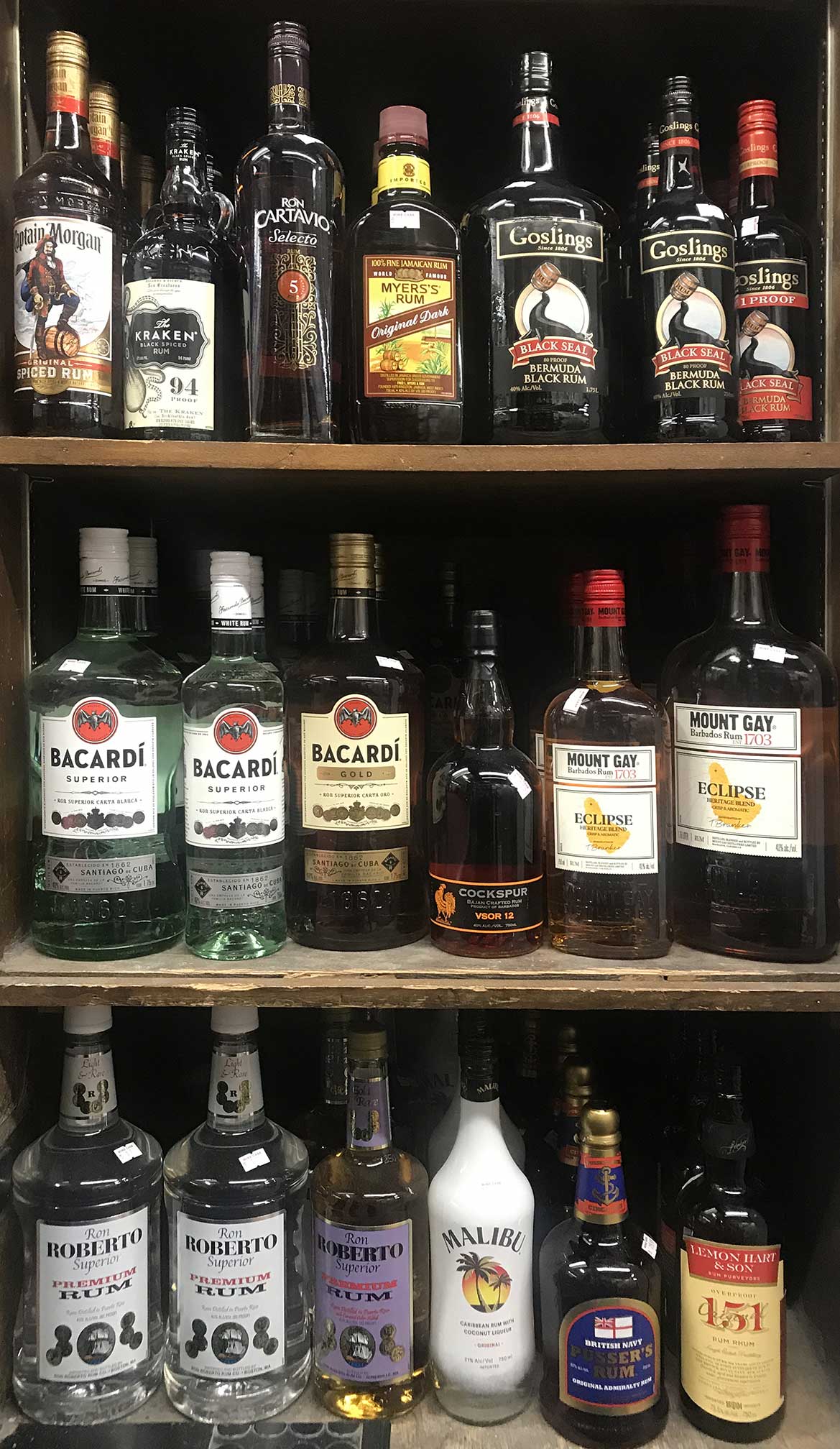 rum shelf two