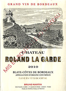 Chateau Roland la Garde Blaye-Côtes de Bordeaux