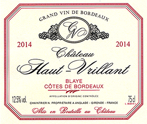 Château Haut-Vrillant Blaye – Côtes de Bordeaux