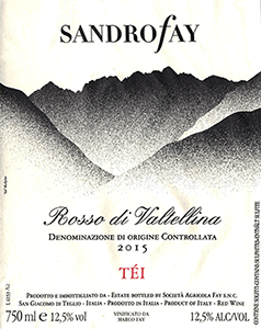 Sandro Fay Rosso di Valtellina Téi