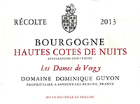 Dominique Guyon Les Dames de Vergy Bourgogne Hautes Côtes de Nuits