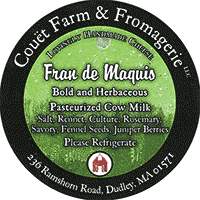 Couët Farm Fran de Maquis cheese
