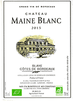 Chateau Maine Blanc Blaye – Côtes de Bordeaux