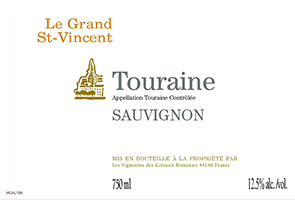Les Vignerons des Coteaux Romanais Touraine Sauvignon Le Grand Saint Vincent
