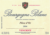 Vincent Bourgogne Blanc Pièce d’Or