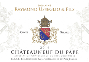Raymond Usseglio et Fils Châteauneuf-du-Pape Cuvée Girard