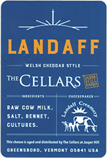 Jasper Hill Landaff Welsh Cheddar cheese