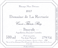Domaine de La Rectorie Banyuls Cuvée Thérèse Reig