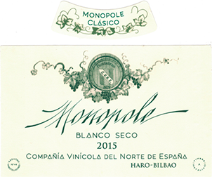 Rioja Blanco Monopole Clasico CVNE