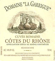 Domaine La Garrigue Côtes du Rhône Cuvée Romaine