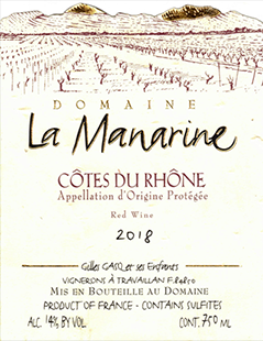 Domaine La Manarine Côtes du Rhône