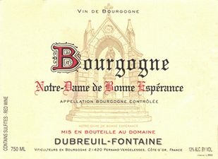 Dubreuil-Fontaine Bourgogne Rouge Notre-Dame de Bonne Espérance