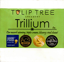Tulip Tree Creamery Trillium cheese