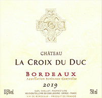 Château La Croix du Duc Bordeaux Rouge