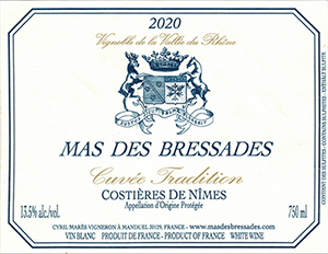 Mas de Bressades Costières de Nîmes Blanc Cuvée Tradition