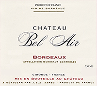 Chateau Bel Air Bordeaux Rouge