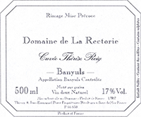 Domaine de La  Rectorie Banyuls Cuvée Thérèse Reig