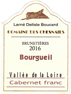 Lamé Delisle Boucard Bourgueil Brunetières