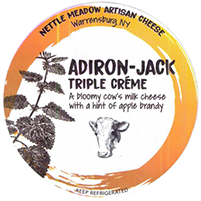 Nettle Meadow Adiron-Jack Cows milk triple crème cheese with local apple jack brandy