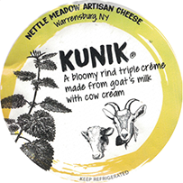 Kunik Goat and cows milk triple crème cheese
