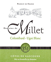 Domaine de Millet Côtes de Gascogne Blanc