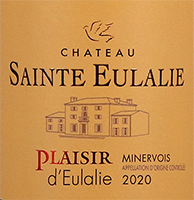Château Sainte Eulalie Minervois Plaisir