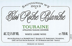 Clos Roche Blanche Touraine Sauvignon
