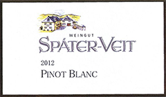 Später Veit Pinot Blanc 2012