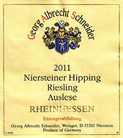 Schneider Niersteiner Hipping Riesling Auslese