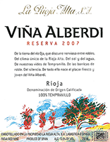 La Rioja Alta Older Rioja 2007 Rioja Reserva ‘Viña Alberdi’