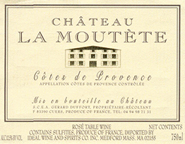 Château La Moutète Côtes de Provence Rosé