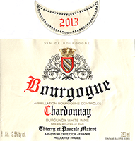 Thierry et Pascale Matrot Bourgogne Blanc