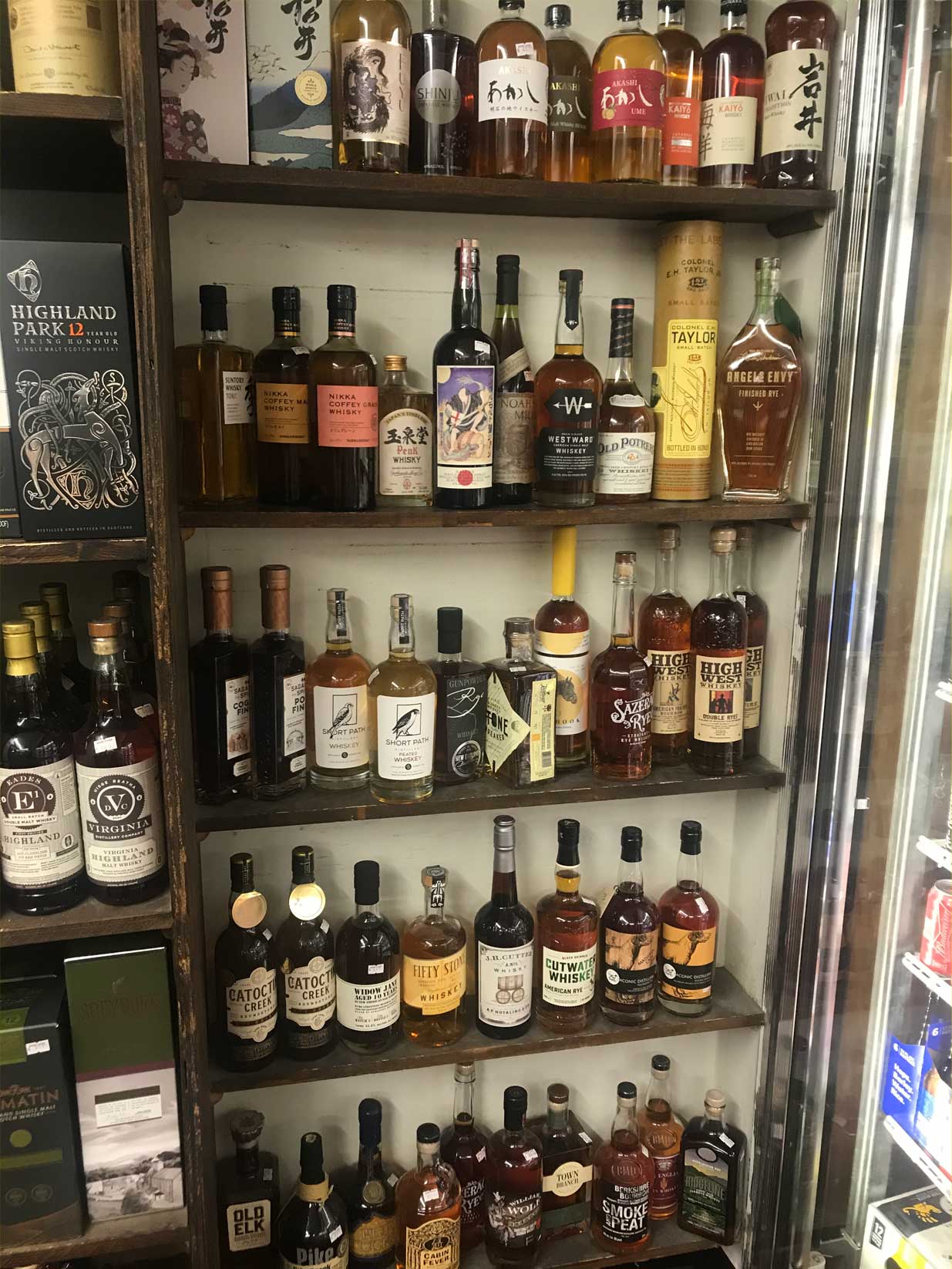 whisky shelf