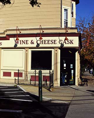 wine and cheese cask building