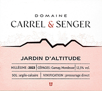 Domaine Carrel and Senger Savoie Rosé Jardin d’Altitude