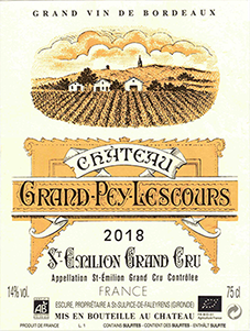 Château Grand-Pey-Lescours Saint Émilion Grand Cru