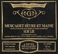 Gadais Père et Fils Muscadet Sèvre et Maine Tourmaline